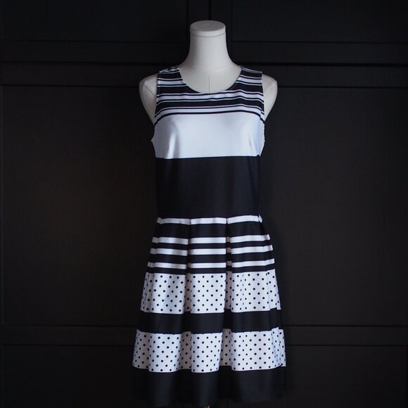 Connection 18 Dresses & Skirts - Connection 18 | Classic Black & White Stipe Dress